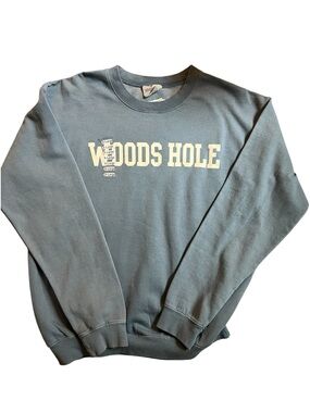 Soft as a Grape Woods Hole Blue Crewneck Ladies Sweatshirt Size XL